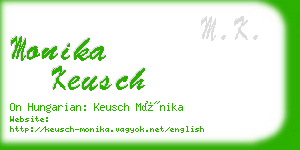 monika keusch business card
